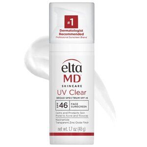 EltaMD UV Clear Face Sunscreen,Oil Free with Zinc Oxide 1.7oz NEW NO B…EXP 02/27